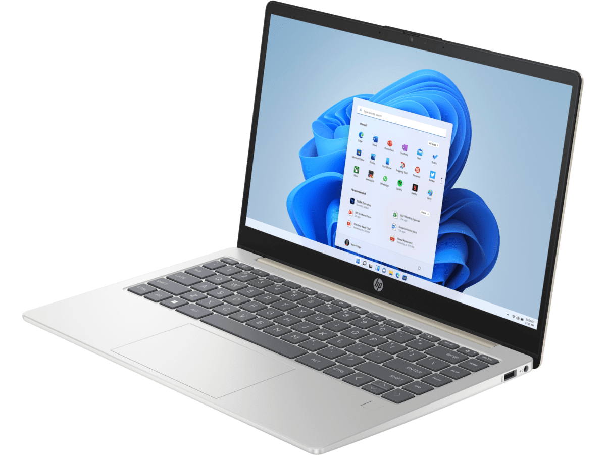 HP 14 inch Laptop 14-em0019AU, Gold - 14