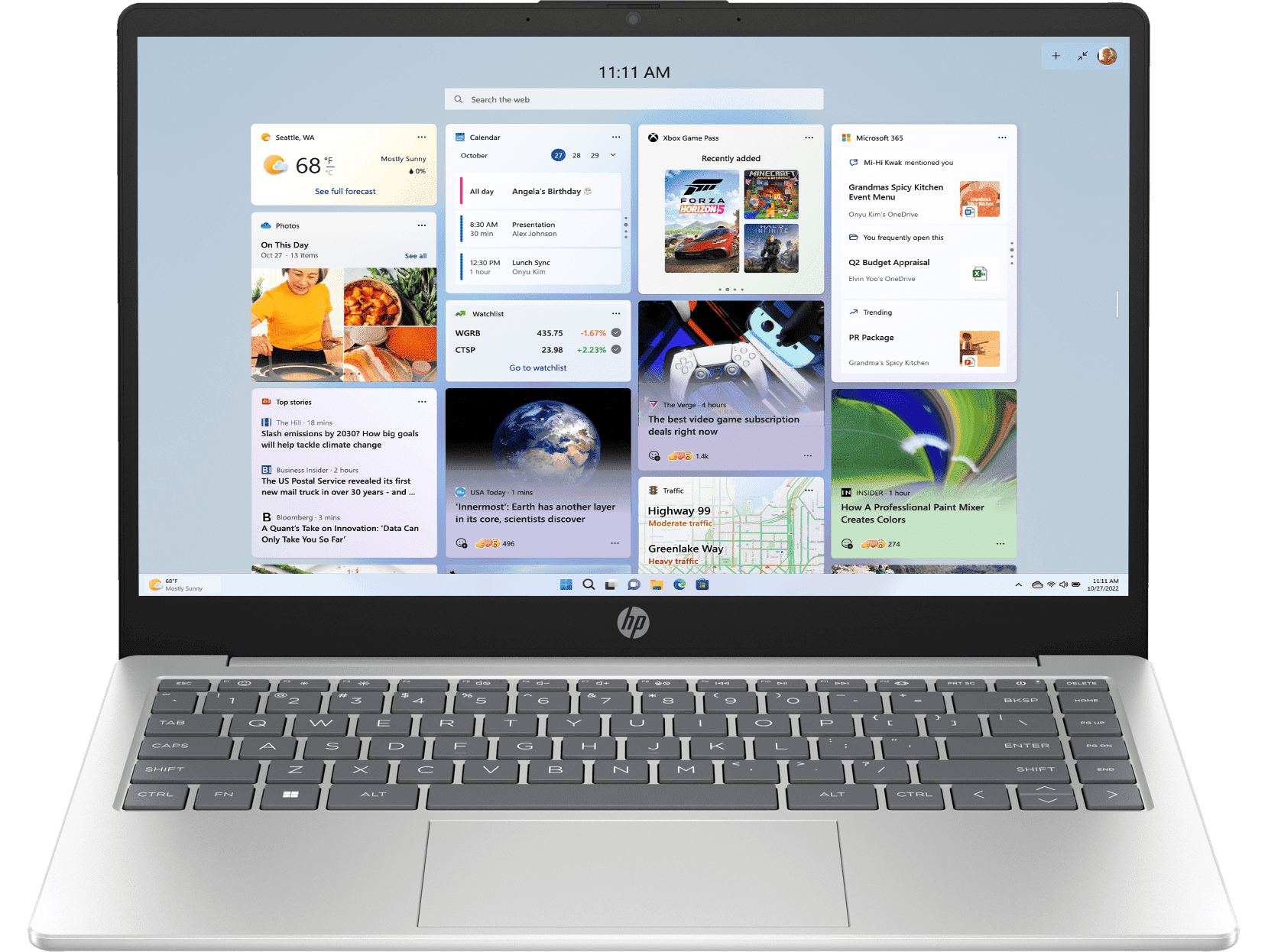 HP 245 14 inch G10 Business Laptop, Silver - 8 GB RAM - (AR0L9PT