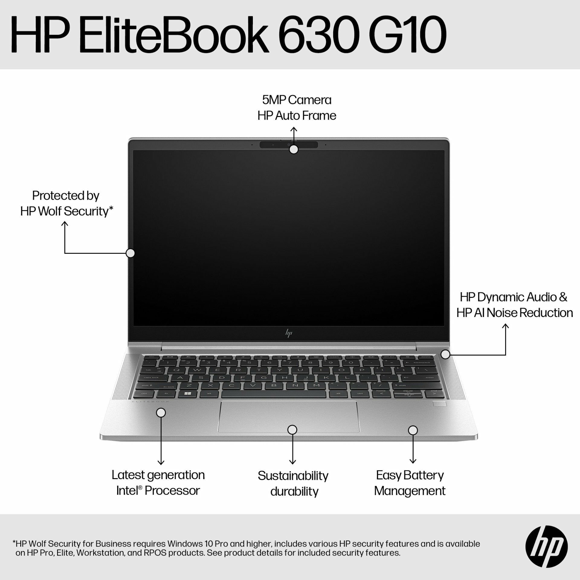⭐️M9107A⭐️HP EliteBook 630 G10 i5 13th HP EliteBook 630 13.3 inch G10 Notebook PC - 13.3-inch (89M50PA