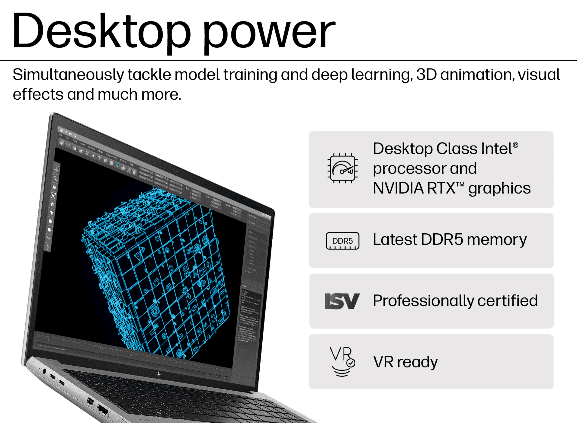 HP Zbook Fury 16 inch G11 Mobile Workstation PC, Silver - 16-inch - Silver (9C589AV)