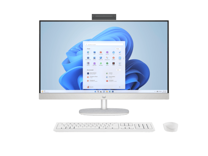 HP 27 inch All-in-One 27-cr1555d PC - 27-inch - Shell white (A30Z7PA)