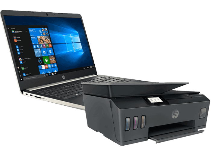 HP Laptop 14scf0080TX bundle Y0F71A HP Smart Tank 615 AiO Printer
