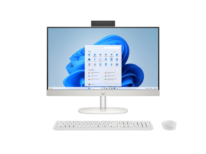 HP 23.8 inch All-in-One Desktop AI 24-cr2569d - 23.8-inch - Shell white (B9GH2PA)