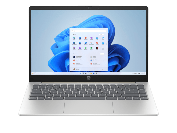 HP 14 inch Laptop 14-em0731AU, Gold+ HP Smart Tank 215 Printer + HP 150 Wireless Mouse - 14-inch - Warm gold cover, natural silver base and keyboard frame (BP0S6PA-BN)