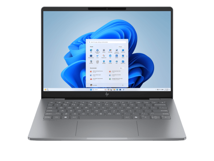 HP OmniBook 7 14 inch Laptop 14-fs0999TU, Silver + HP Smart Tank 215 Printer + HP 150 Wireless Mouse - 14-inch - Meteor silver (C0BA6PA-BN)