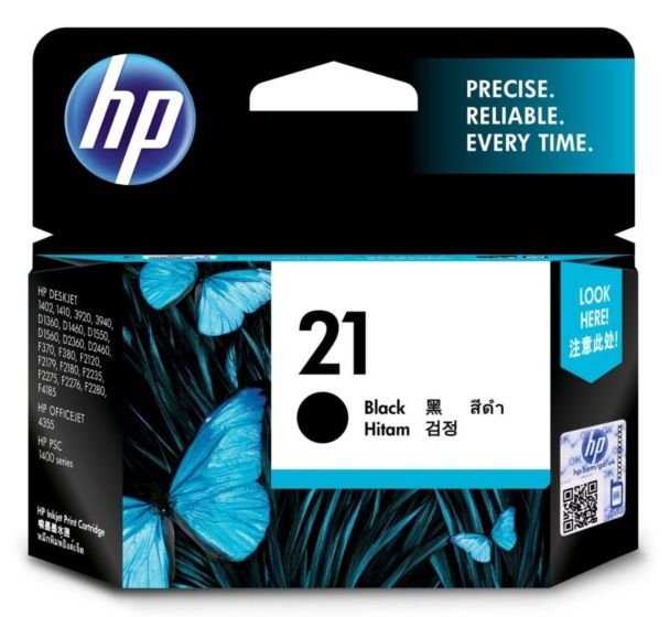 HP 21 Black Original Ink Cartridge HP Online Store