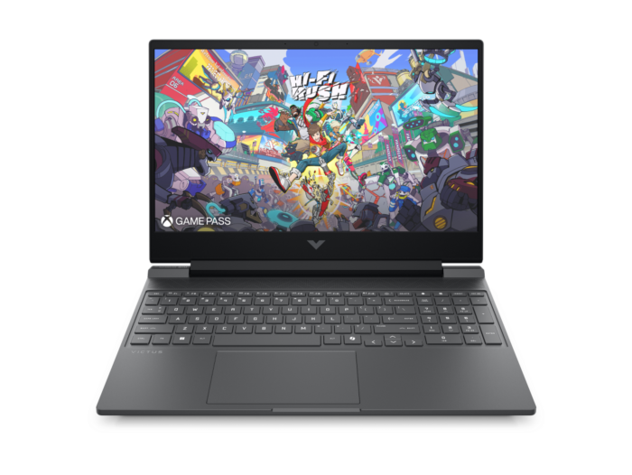 HP Victus 15.6 Gaming Laptop 15-fb3232AX, Silver - 15.6-inch - Mica silver, black chrome logo (D0CP8PA)