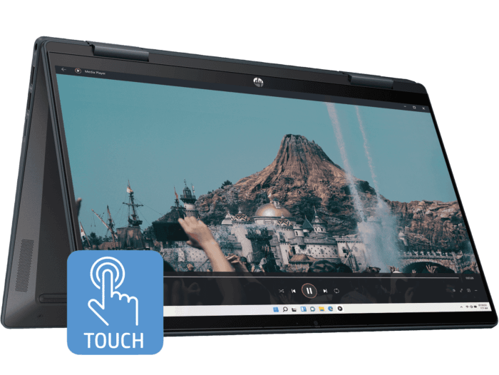 HP Pavilion x360 14 inch 2-in-1 Laptop 14-ek2333TU, Blue + POLY BW 3220 USB-C HS USB-C/A - 14" - Space Blue (9X3C5PA-BN)