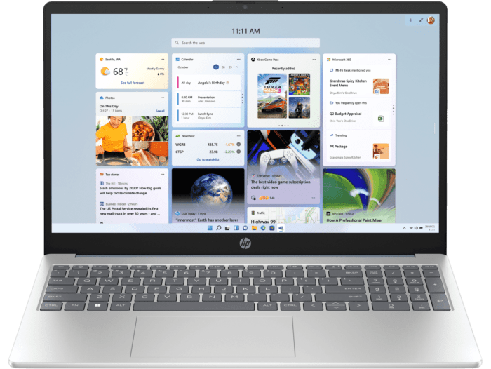 HP 15.6 inch Laptop 15-fd0888TX, Silver + HP 150 Wireless Mouse + Flash disk - 15.6" - Blue (9Y3N6PA-BN)