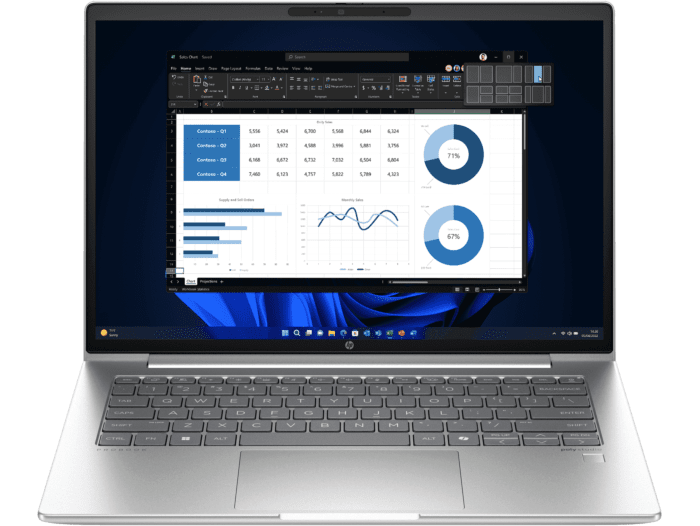 HP ProBook 440 14 inch G11 Business Laptop  Wolf Pro Security Edition, Silver + POLY BW 3220 USB-C HS USB-C/A - 14" - Pike silver (A6RC8PT-BN)