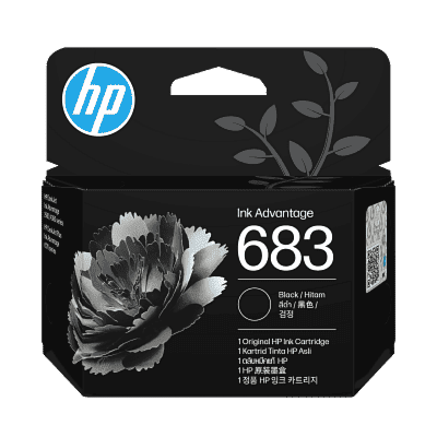 HP 683 Black Original Ink Advantage Cartridge (7FP39ZA)