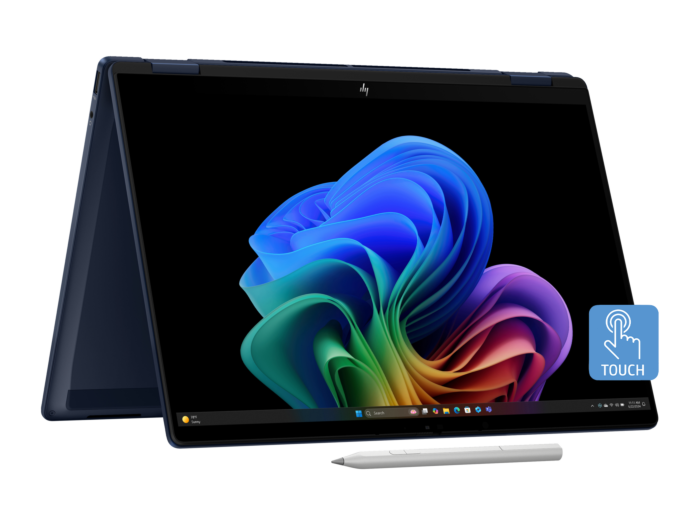 HP OmniBook X Flip 2-in-1 14 inch Laptop Next Gen AI 14-fm0889TU, Blue - 14-inch - Atmospheric blue aluminum (D7VW6PA)