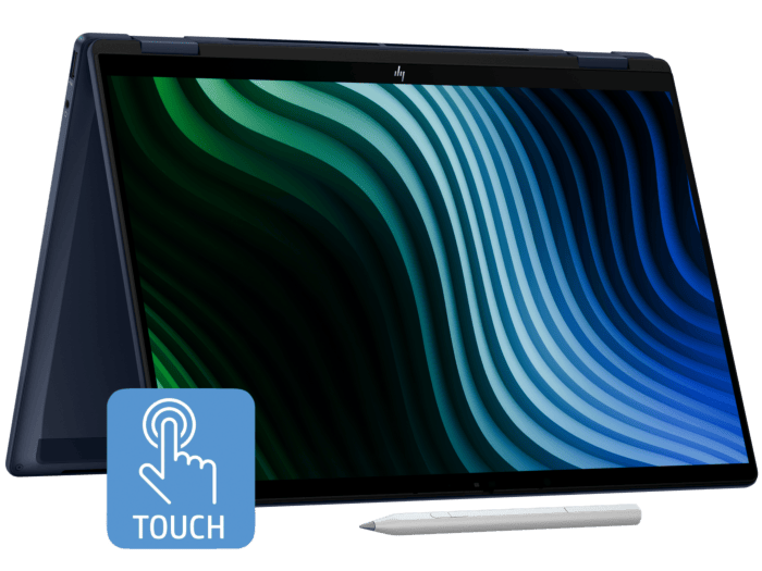 HP OmniBook X Flip 2-in-1 14 inch Laptop Next Gen AI 14-fm0889TU, Blue - 14-inch - Atmospheric blue aluminum (D7VW6PA)