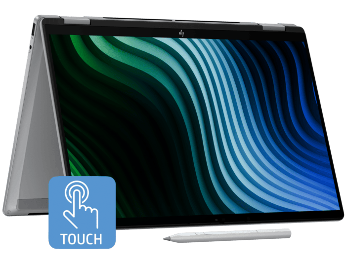 HP OmniBook X Flip 2-in-1 14 inch Laptop Next Gen AI 14-fm0890TU, Silver - 14-inch - Meteor silver aluminum (D7VW7PA)