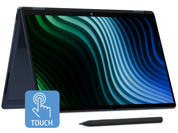 HP OmniBook X 14 inch Flip 2-in-1 Laptop Next Gen AI 14-kb0333TU, Blue - 14" - Atmospheric blue aluminum (DK3U0PA)