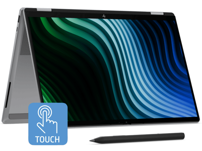 HP OmniBook X 14 inch Flip 2-in-1 Laptop Next Gen AI 14-kb0777TU, Silver - 14" - Meteor silver aluminum (D6UY0PA)