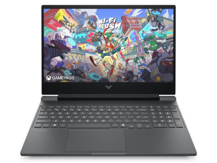 HP Victus 15.6 inch Gaming Laptop 15-fb3744AX, Silver + HP 150 Wireless Mouse + Flash disk - 15.6-inch - Mica silver, black chrome logo (BV0T0PA-BN1)