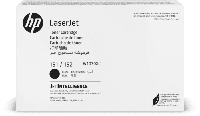 HP Black Contract LaserJet Toner Cartridge (W1030XC)