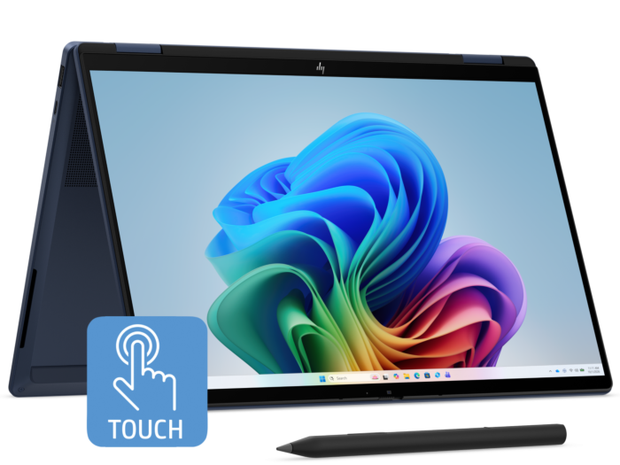 HP OmniBook X 14 inch Flip 2-in-1 Laptop Next Gen AI 14-kb0333TU, Blue - 14" - Atmospheric blue aluminum (DK3U0PA)