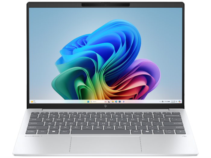 HP OmniBook 7 Aero 13.3 inch Laptop Next Gen AI 13-bg1666AU, Silver - 13.3-inch - Glacier silver (BM7R0PA)