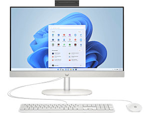 HP 23.8 inch All-in-One Desktop PC 24-cr0200d - 23.8-inch - Shell white (B5RL2PA)