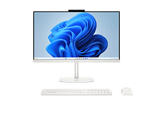 HP OmniStudio All-in-One 24 inch Desktop 24-cu0115d - 23.8-inch - Cotton white (D6ZJ2PA)