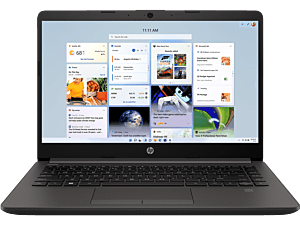HP 240 14 inch G9 Business Laptop, Silver - 14" - Dark ash silver Plastic with HD Webcam (B98QQPC)