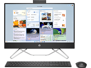 HP 24 inch All-in-One Desktop PC 24-cb1998d - 23.8-inch - Jet black (A1RQ9PA)