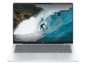 HP OmniBook 5 14 inch Laptop Next Gen AI 14-he0355QU, Silver - 14-inch - Glacier silver aluminum (CC1U2PA)