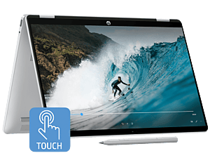 HP OmniBook 5 14 inch Flip 2-in-1 Laptop Next Gen AI 14-km0014TU, Silver - 14" - Glacier silver (D6UK5PA)