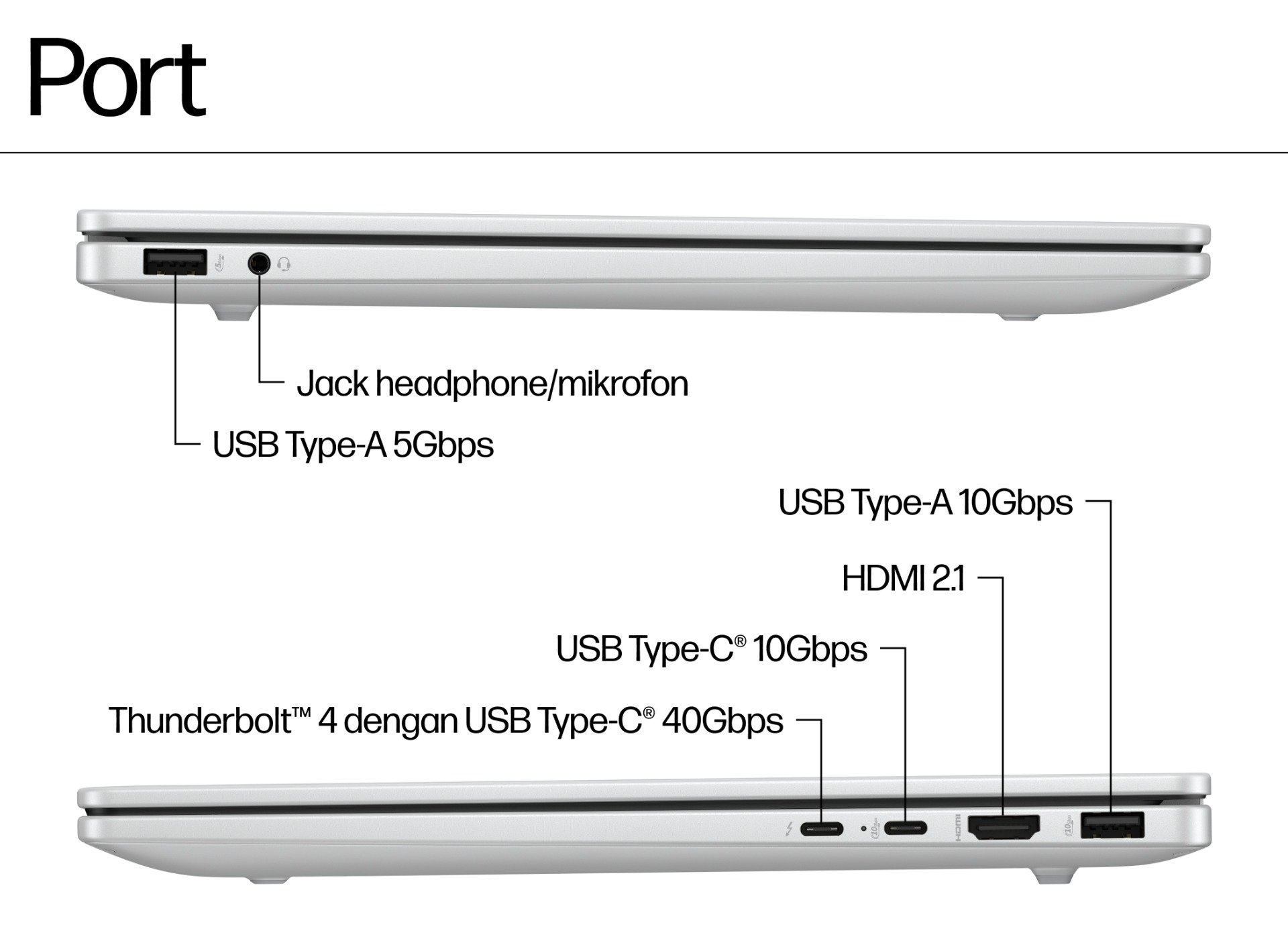 HP OmniBook 7 14 inch Laptop 14-fs0999TU, Silver