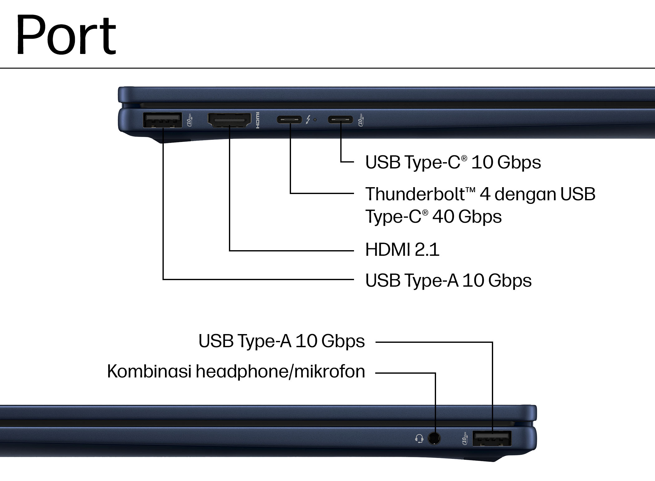 Galeri HP OmniBook X Flip 2-in-1 14 inch Laptop Next Gen AI 14-fm0889TU, Blue