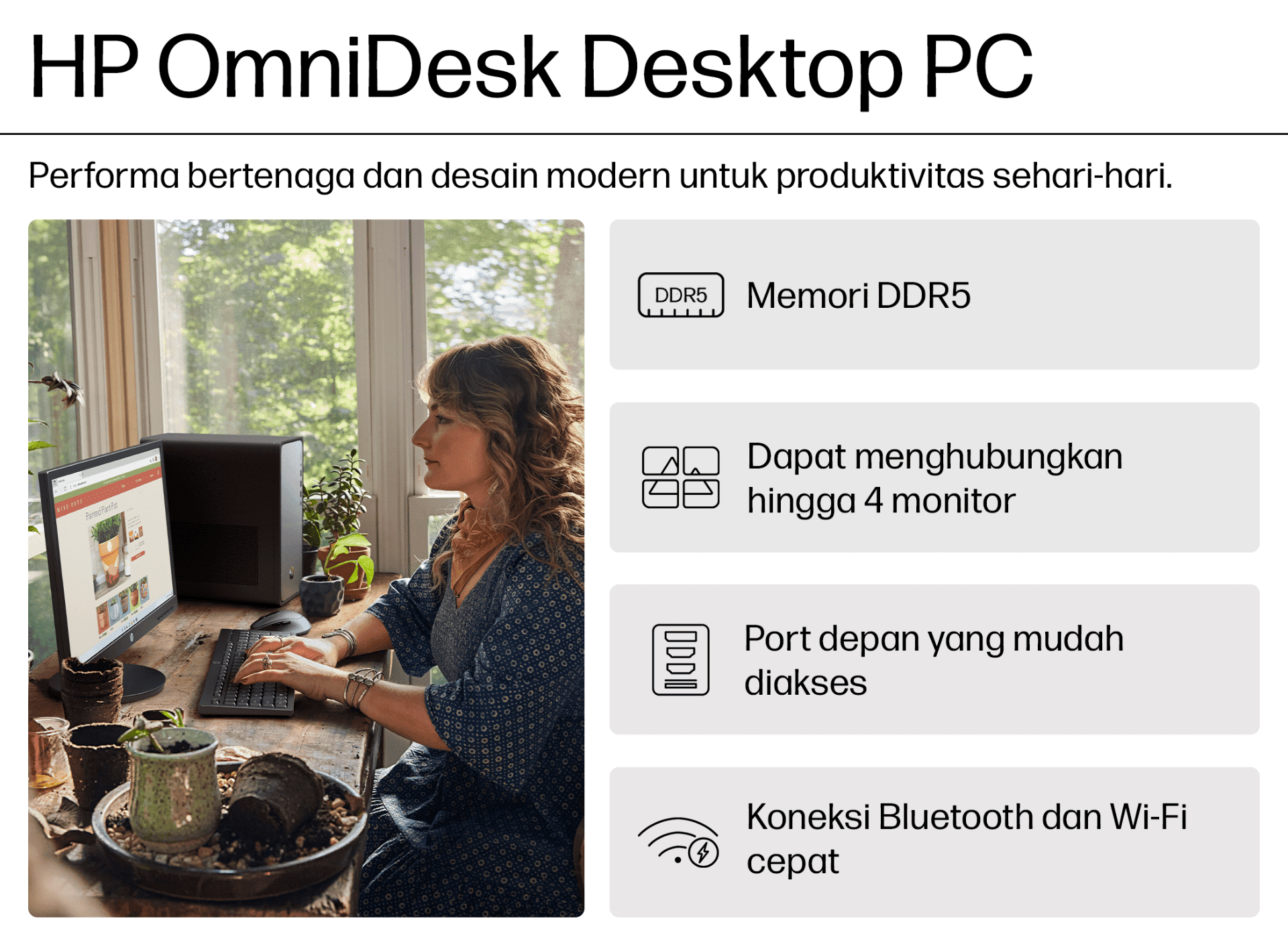 Galeri HP OmniDesk Desktop PC M02-0145d