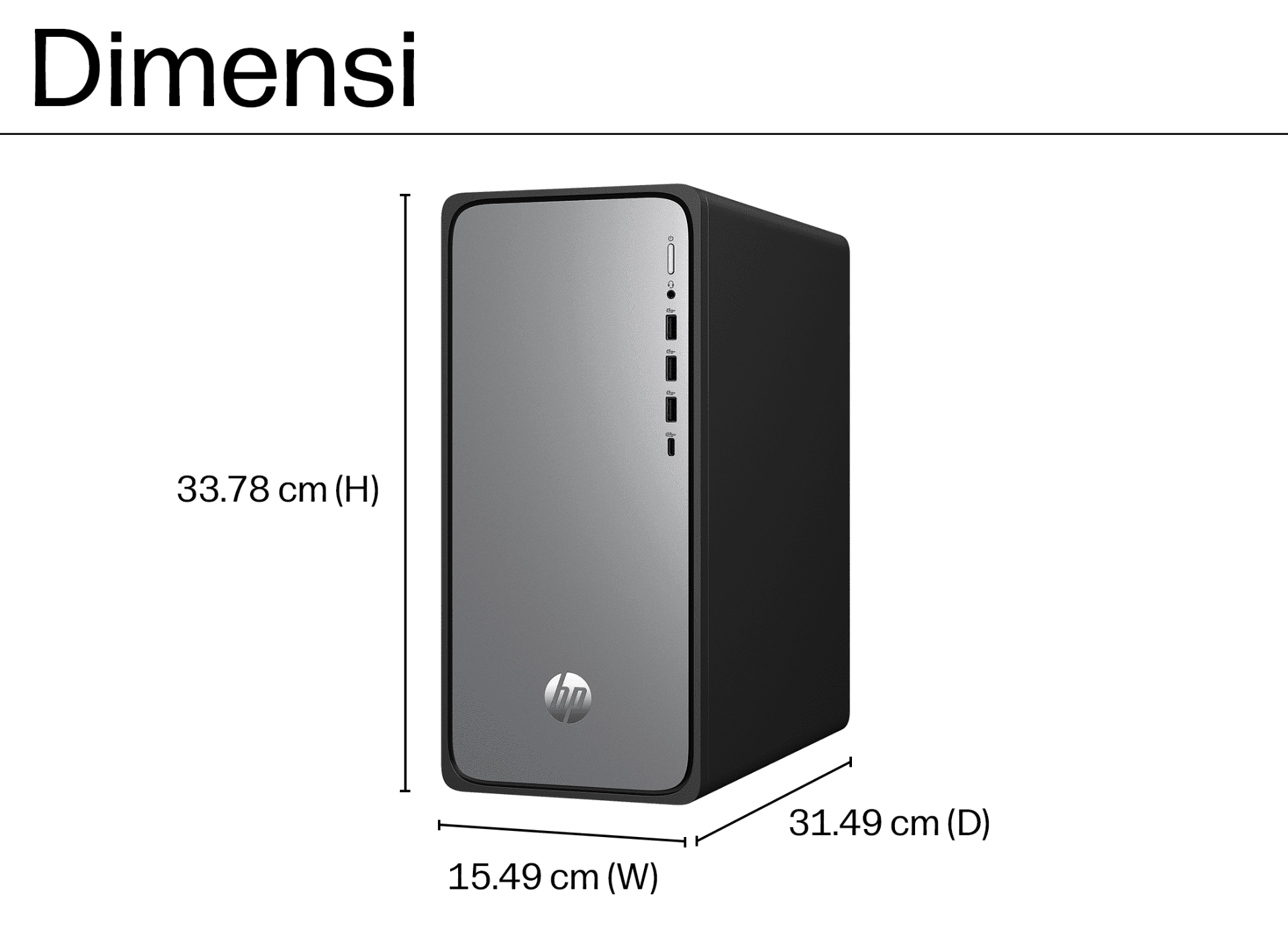 Galeri HP OmniDesk Desktop PC M02-0145d