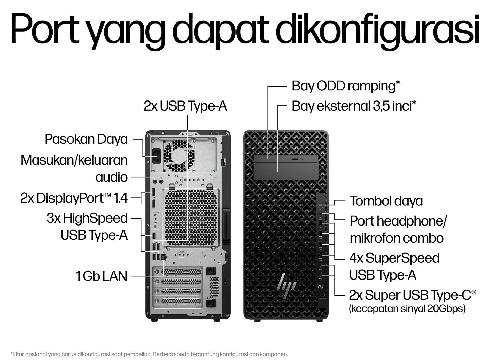 Galeri HP Z2 Tower G1i Workstation Desktop PC