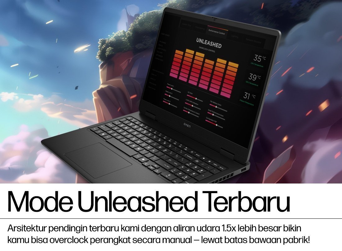 Galeri OMEN Gaming 16 inch Laptop 16-ap0776AX, Black