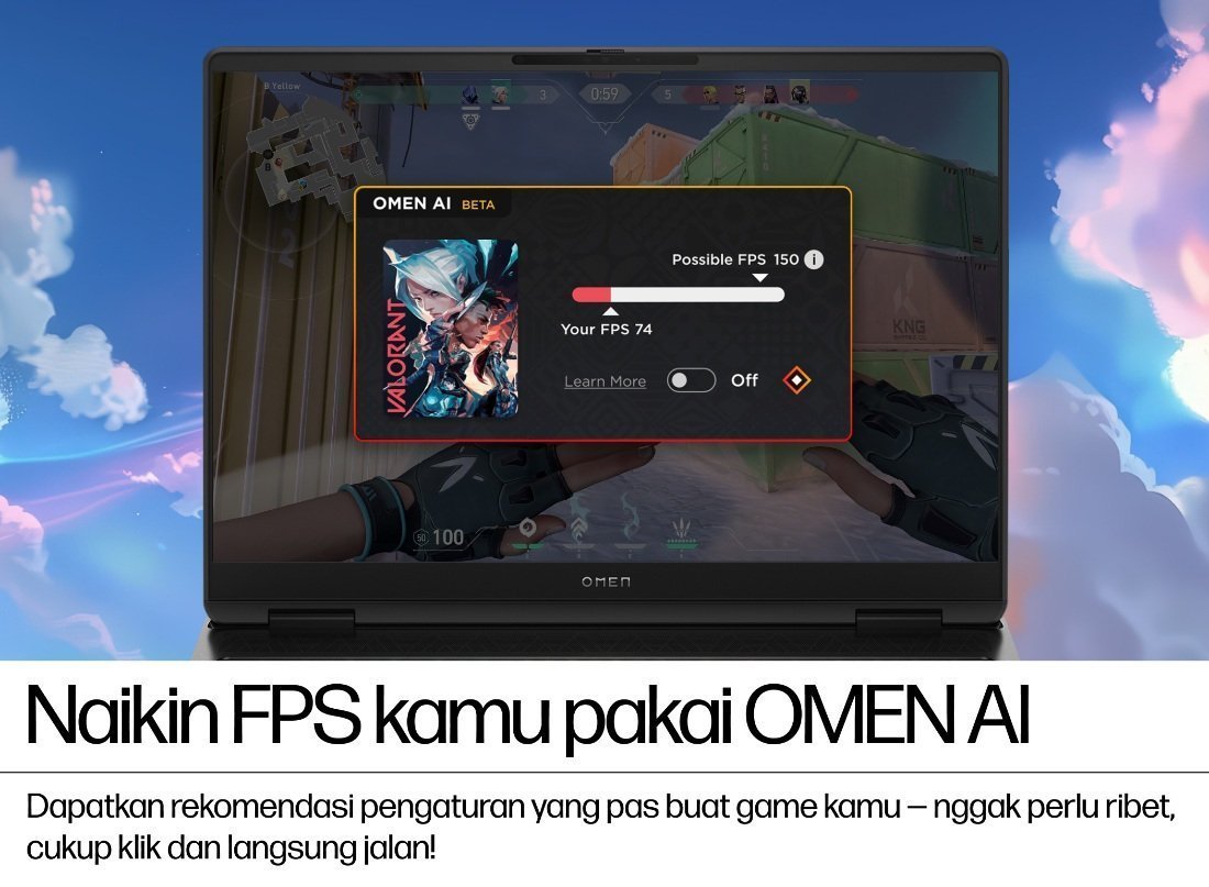 Galeri OMEN Gaming 16 inch Laptop 16-ap0776AX, Black