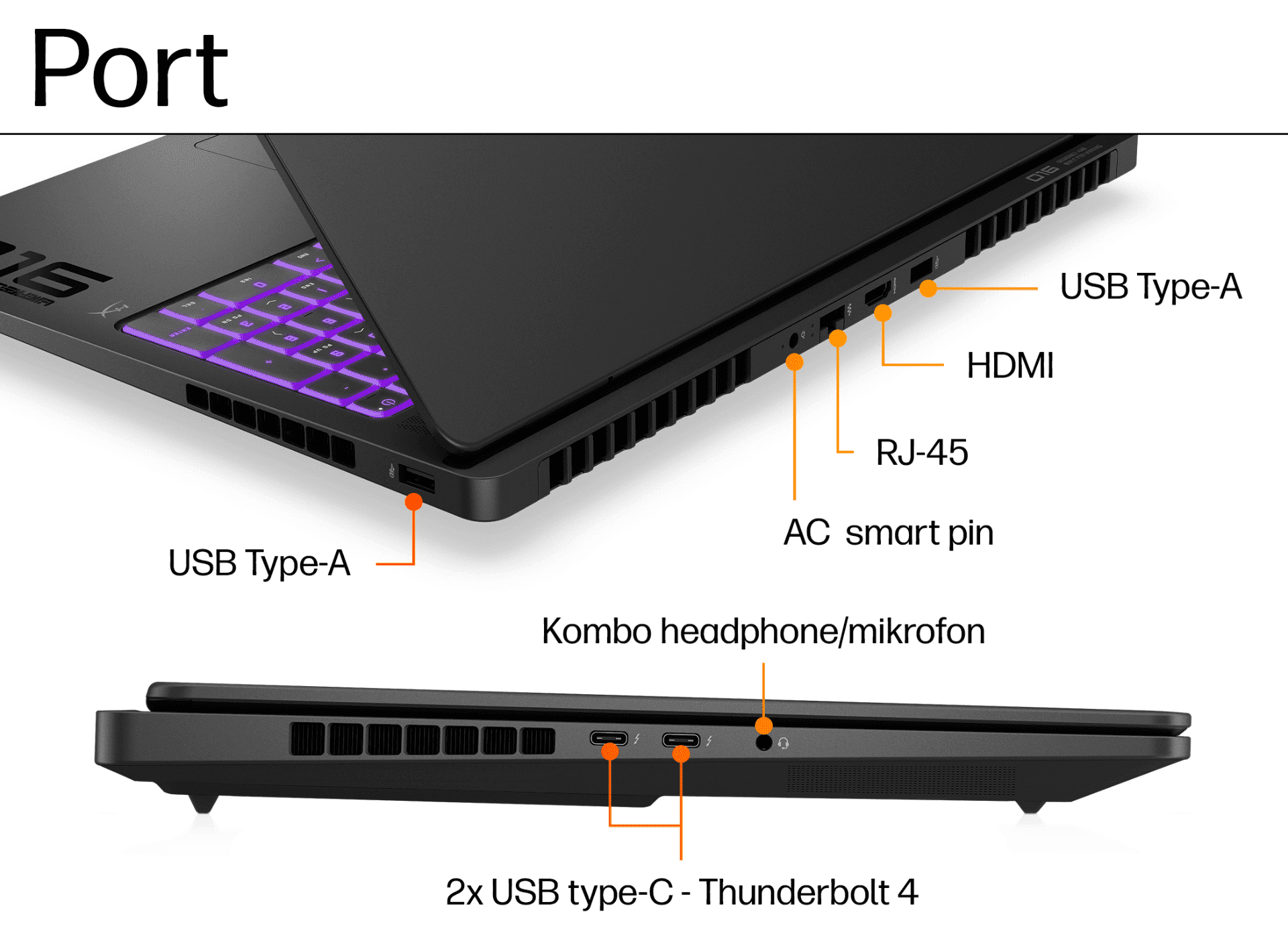 Galeri HP OMEN MAX 16 inch Gaming Laptop 16-ak0775AX, Black