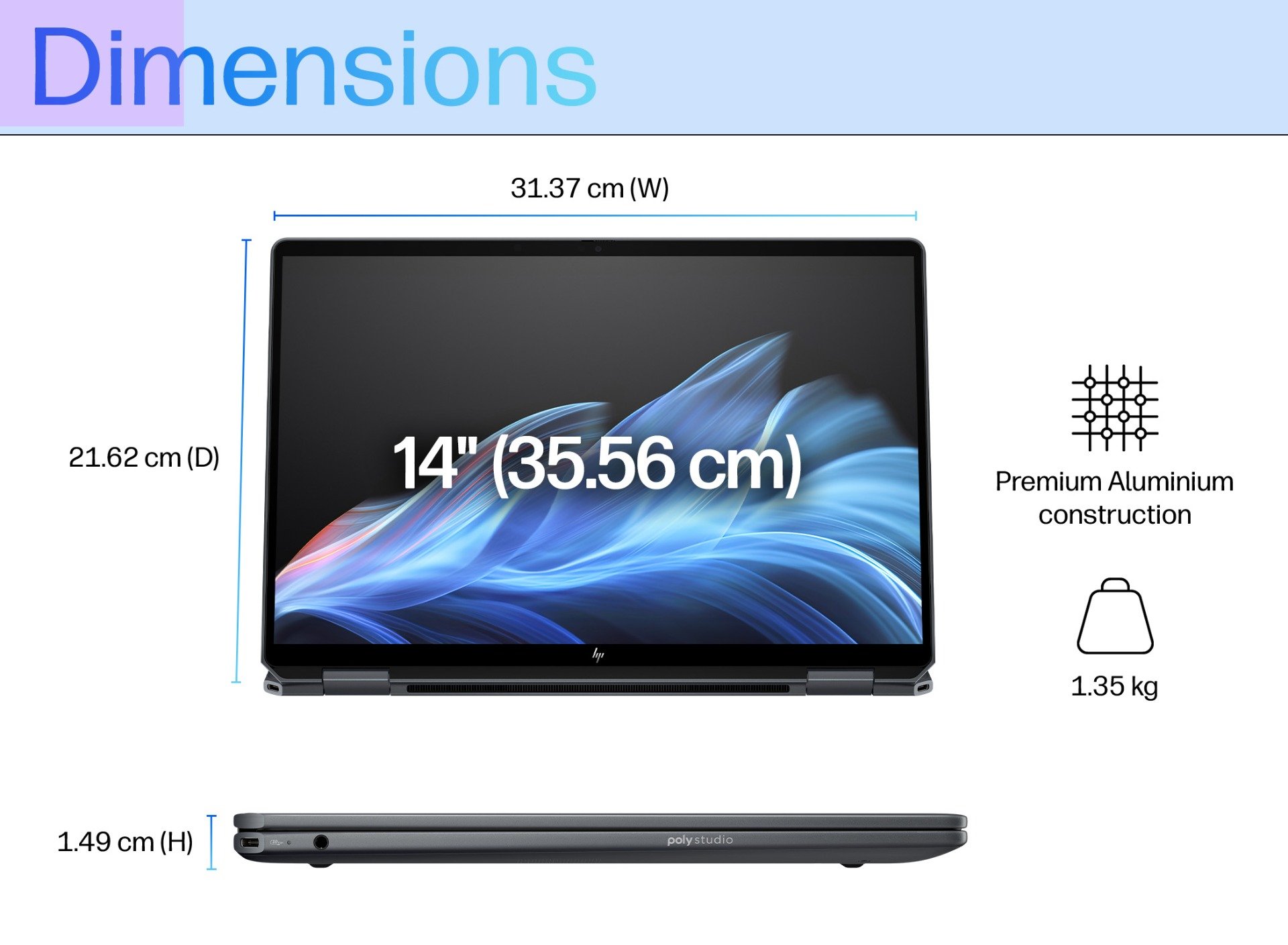 Galeri HP OmniBook Ultra Flip 14 inch Laptop 14-fh0777TU, Grey